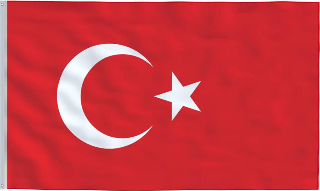 vidaXL Flagge der Türkei 90 x 150 cm Produktbild 