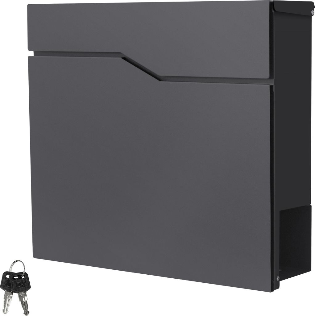 ML-Design Briefkasten mit Zeitungsfach, 37x37x11 cm, Produktbild 