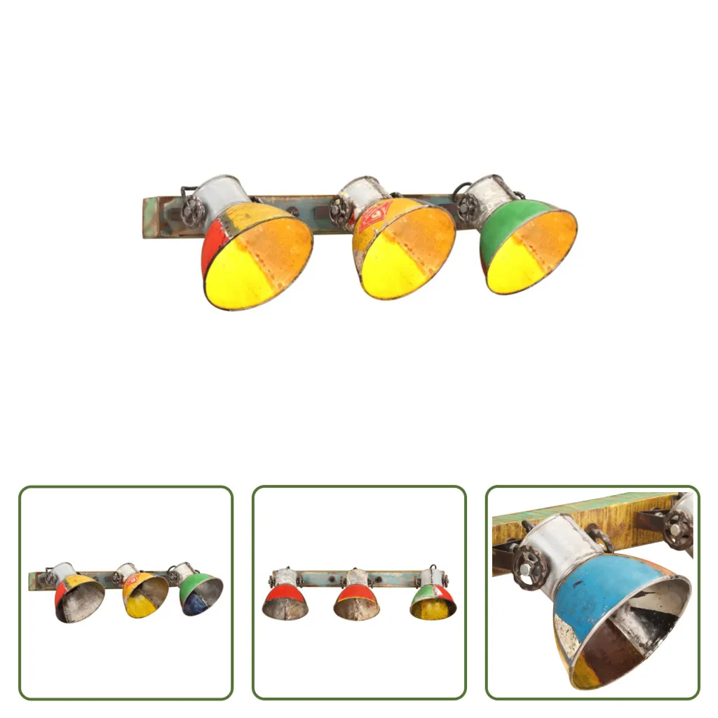 Lampada Parete Industriale Multicolore 65x25 cm E27 - Prezzo Offerta