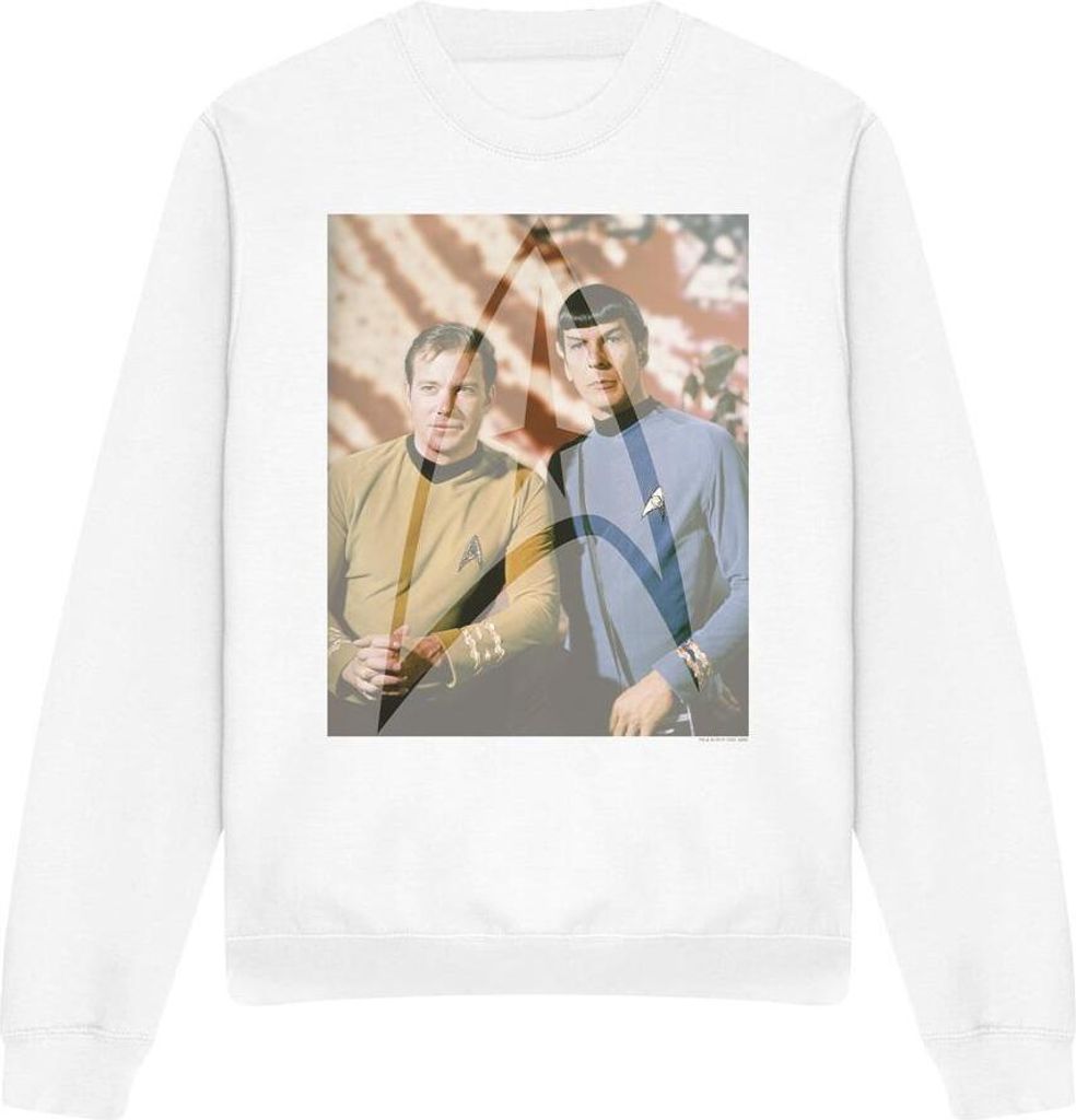 Star Trek - "Classic Duo" Sweatshirt für Herren/Damen Uni TV11375 (XXL) (Weiß)