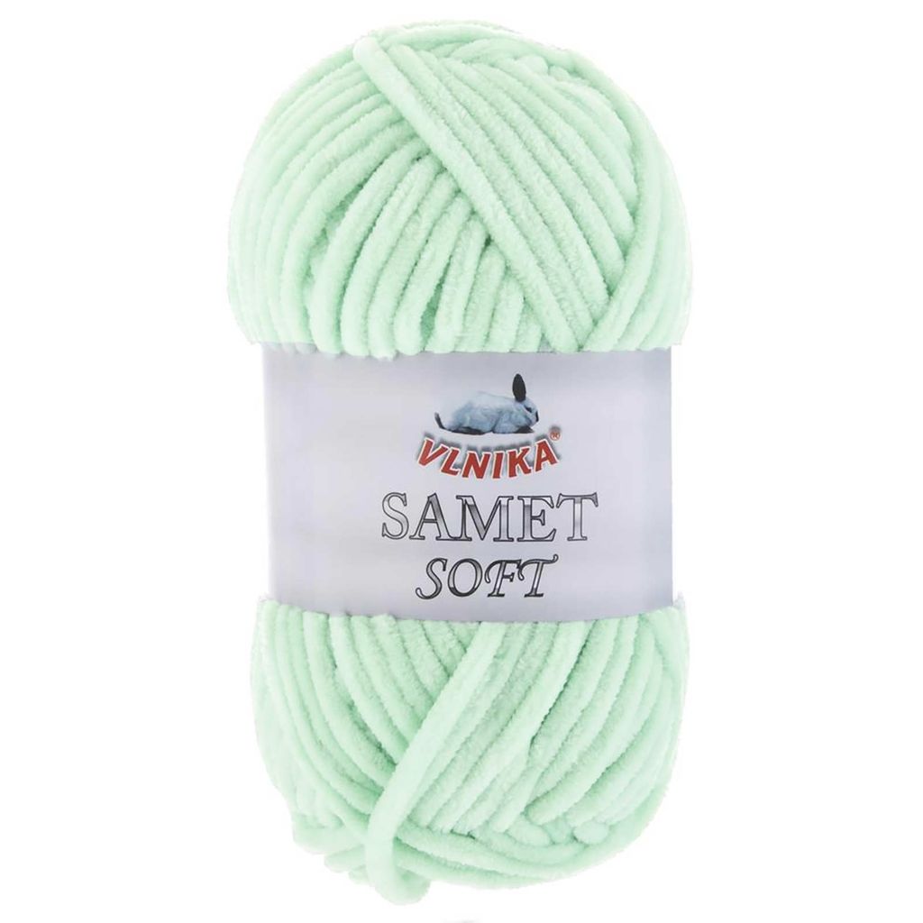 100g Strickgarn Samet Soft Chenille-Strickgarn Samtwolle flauschig Farbwahl