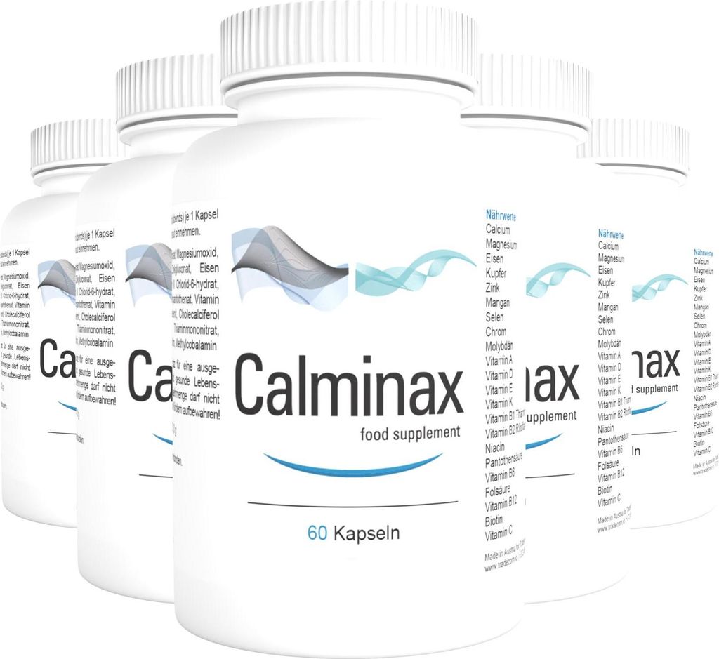 Calminax Forte - 300 Capsule (5x 60 Capsule), Confezione da Immagine del prodotto 