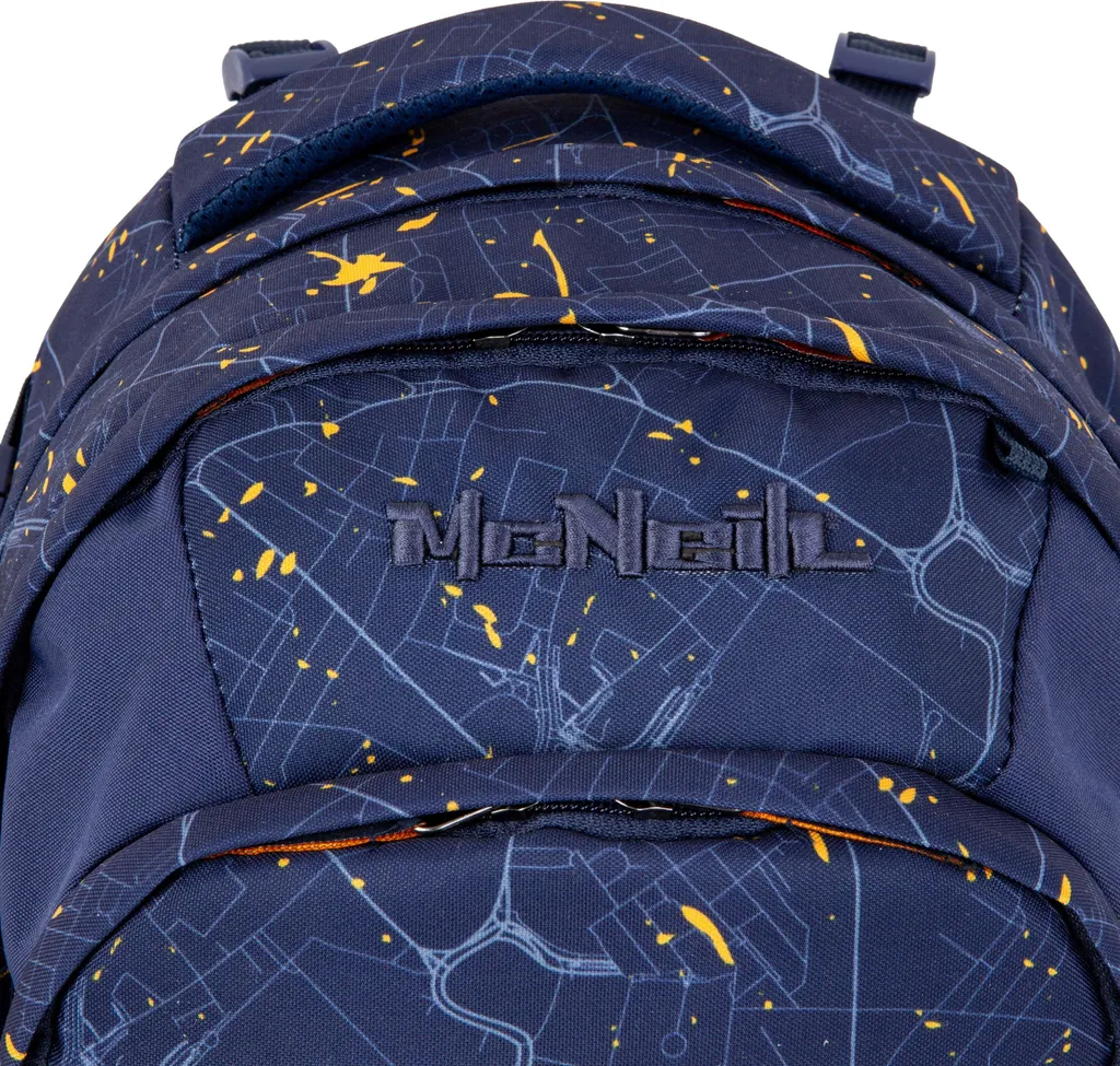 McNeill sac d'école Luca School Backpack Splash bleu marine ergonomique - 6