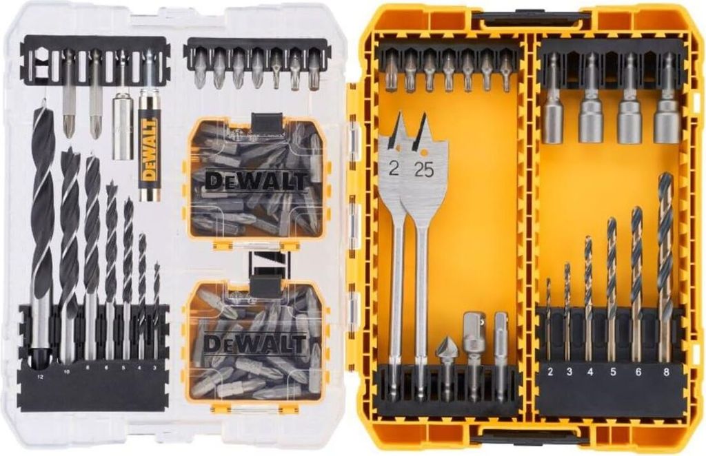 Dewalt DT70784-QZ Set Einsätze Bits Zubehör Bohrschrauber 100-teiliger Koffer