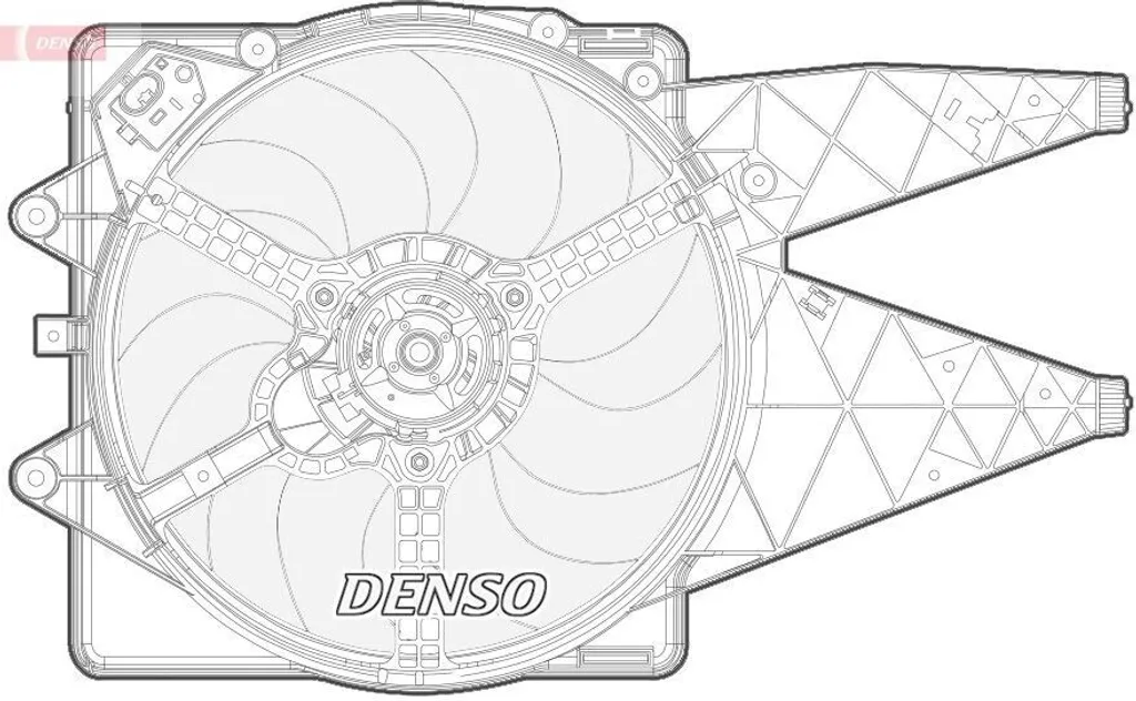 Ventilateur de Radiateur Moteur pour Punto - DENSO DER09092 12V OE
