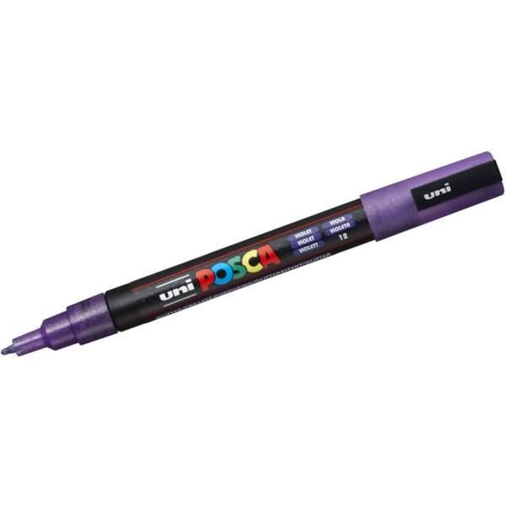 POSCA Marker UNI PC-3M Glitter violett