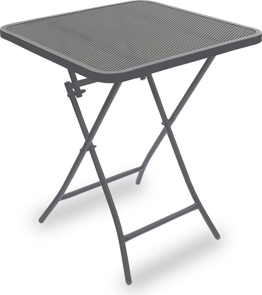 Table pliante Filo gain de place en métal gris pour balcon étroit