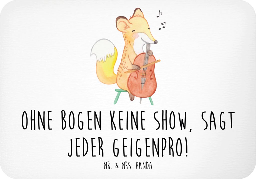 Mr. & Mrs. Panda magnet Geige Bogen - Weiß - Geschenk, Kühlschrankmagnet, Instrument, Lernen, Folklore, zettelhalter, haftmagnet, Musiker, Notizh...
