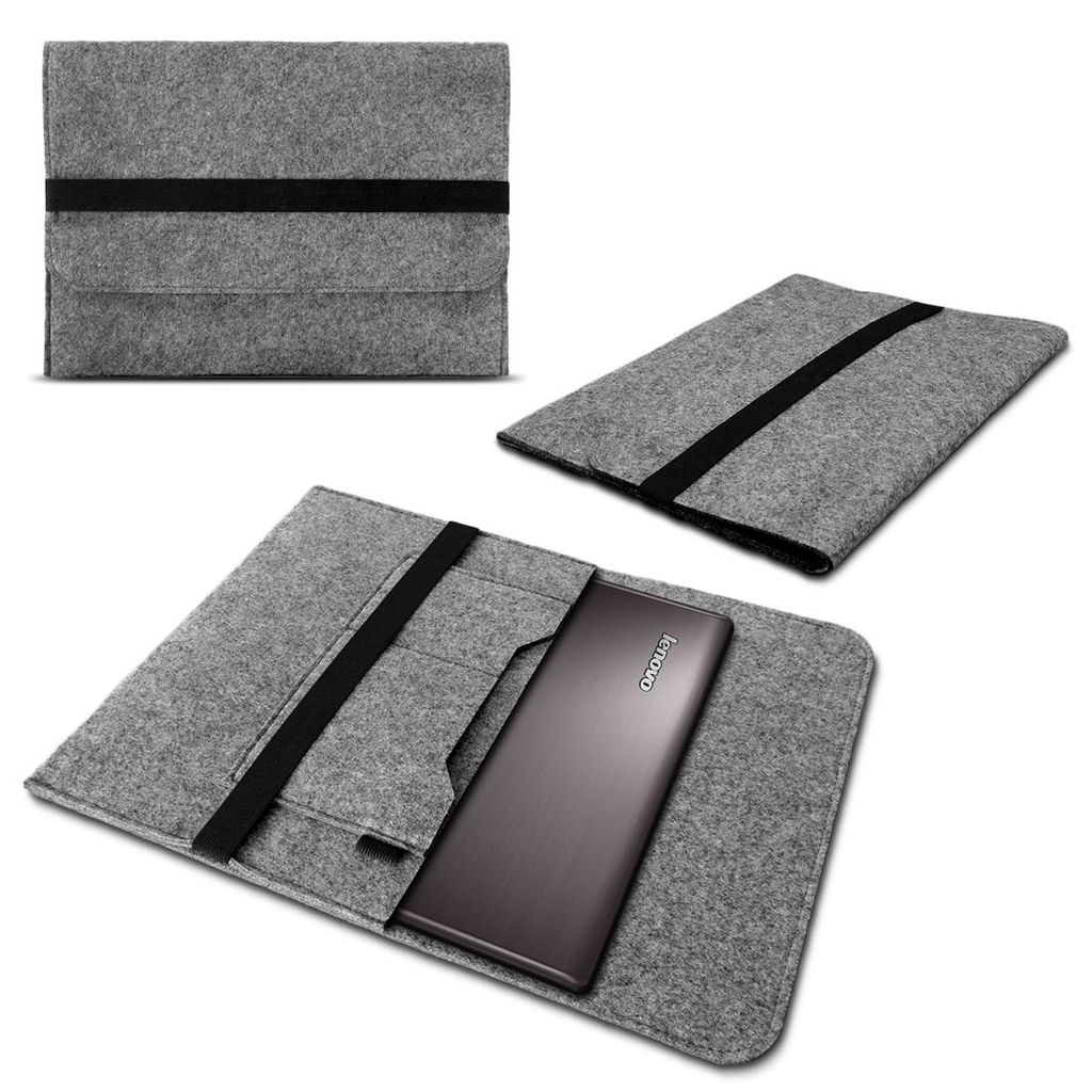 Lenovo Yoga 520 14 Zoll Tasche Sleeve Hülle Notebook Cover Case Filz Grau Nauci