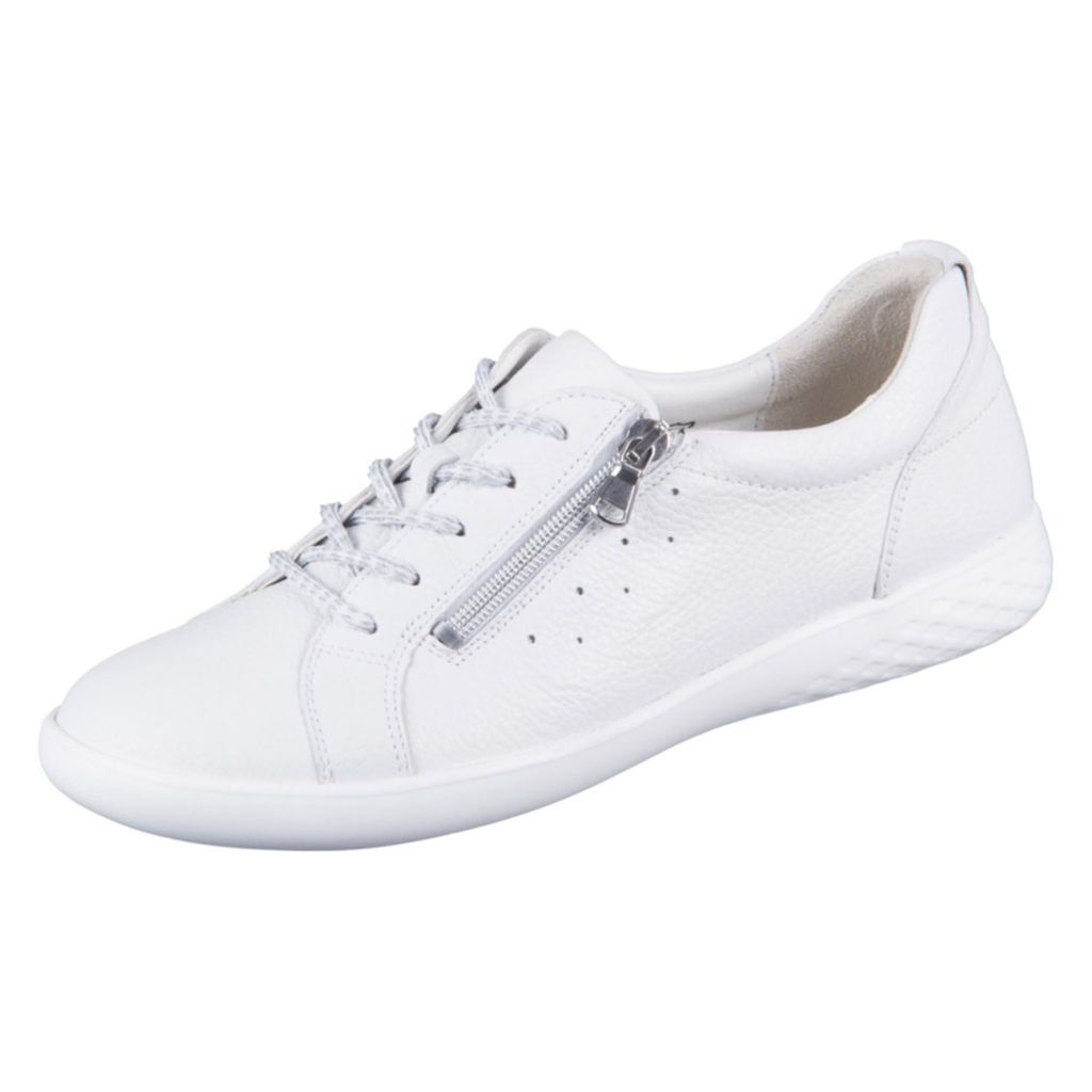 Mezze scarpe stringate Waldläufer in bianco/bianco combi, Immagine del prodotto 