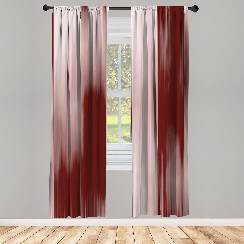 ABAKUHAUS Erdfarben Vorhänge 2 Panel Set für Wohnzimmer Schlafzimmer Nachbildung, Abstrakt Modernes Design Ombre Inspired Farbübergänge Glätte...