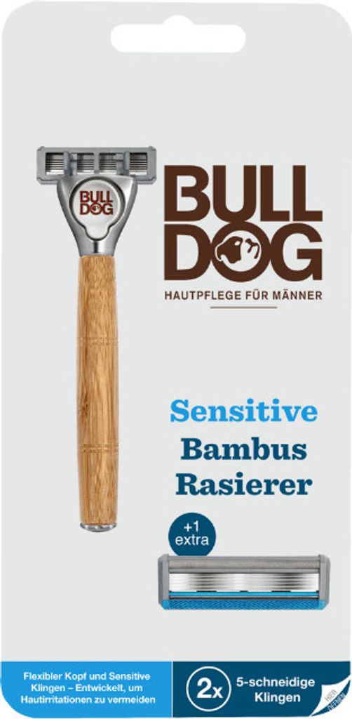 Golarka Bulldog Sensitive Bamboo + 2 zapasowe głowice Zdjęcie produktu 