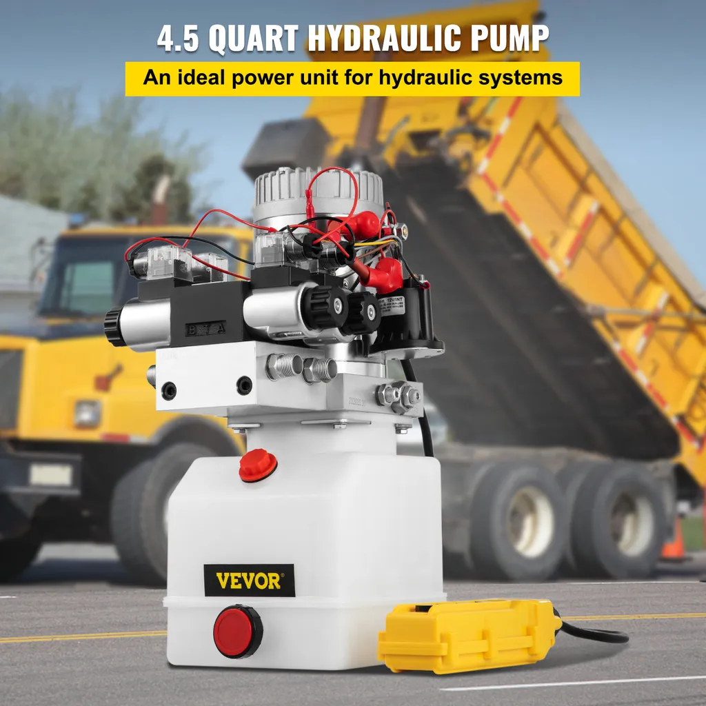 Pompe Hydraulique Électrique 12V 4.5L : Dites Adieu au Pompage Manuel