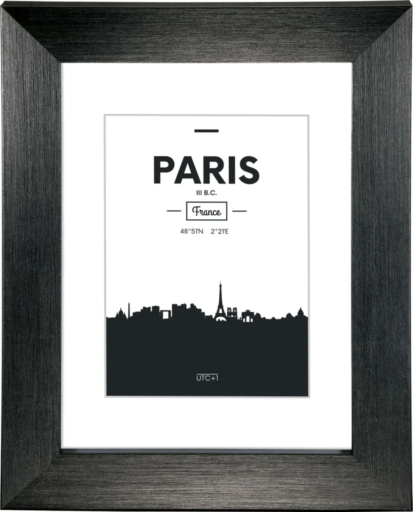 Cornice di plastica Paris, nera, 30 x 40 cm