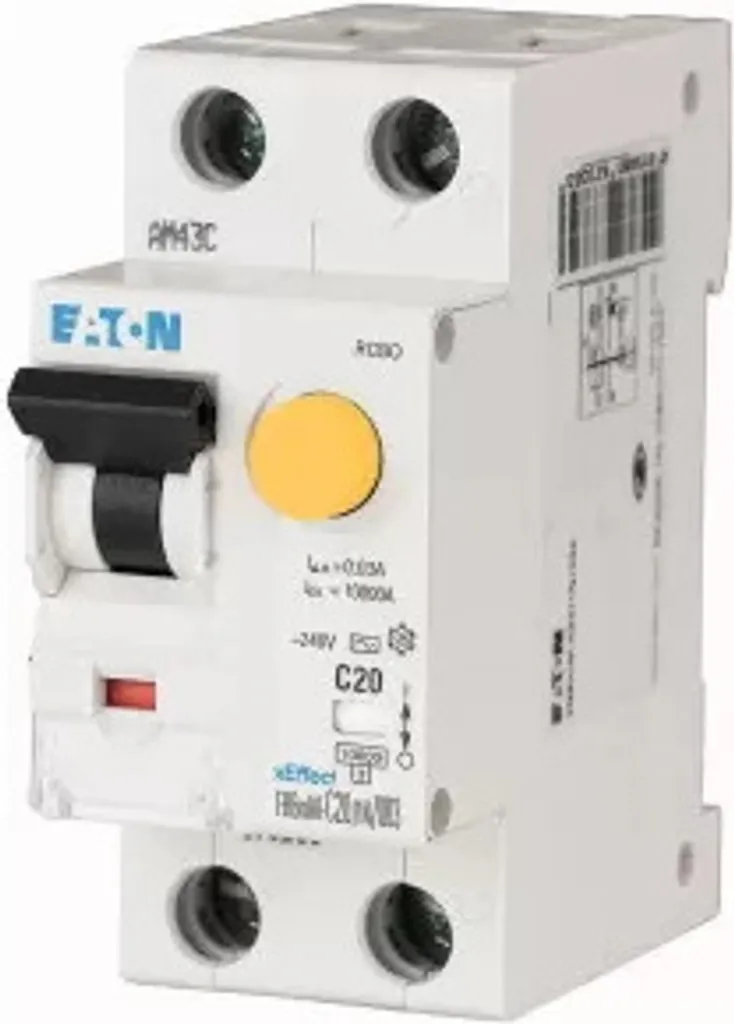 Disjoncteur 6A 10mA Eaton anti-coupure intempestive courbe B
