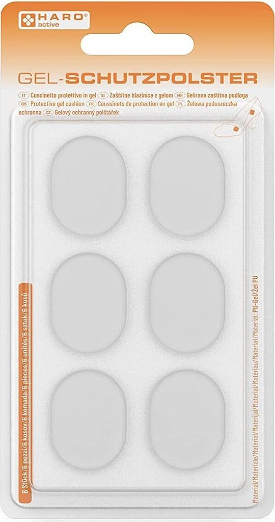 HARO Gel-Schutzpolster-Set 6-teilig selbsthaftend ablösbar Produktbild 