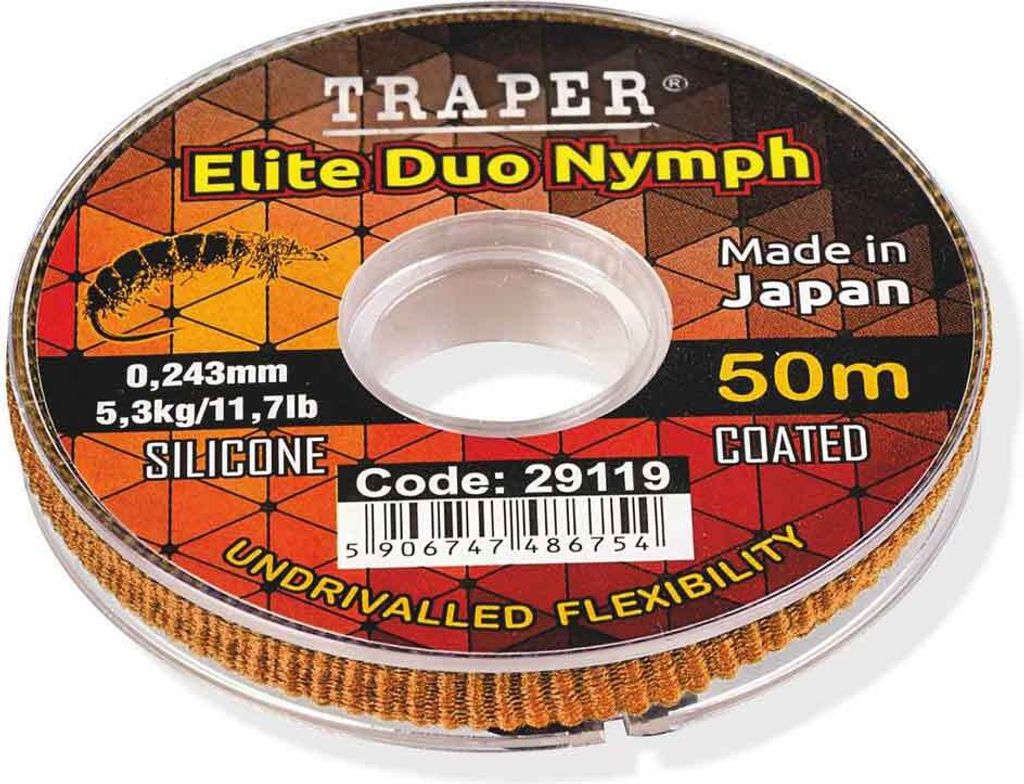 Traper Fly Elite Duo Nymph Fliegenfischerleine 50 M Durchsichtig 0.148 mm Durchsichtig 0.148 mm