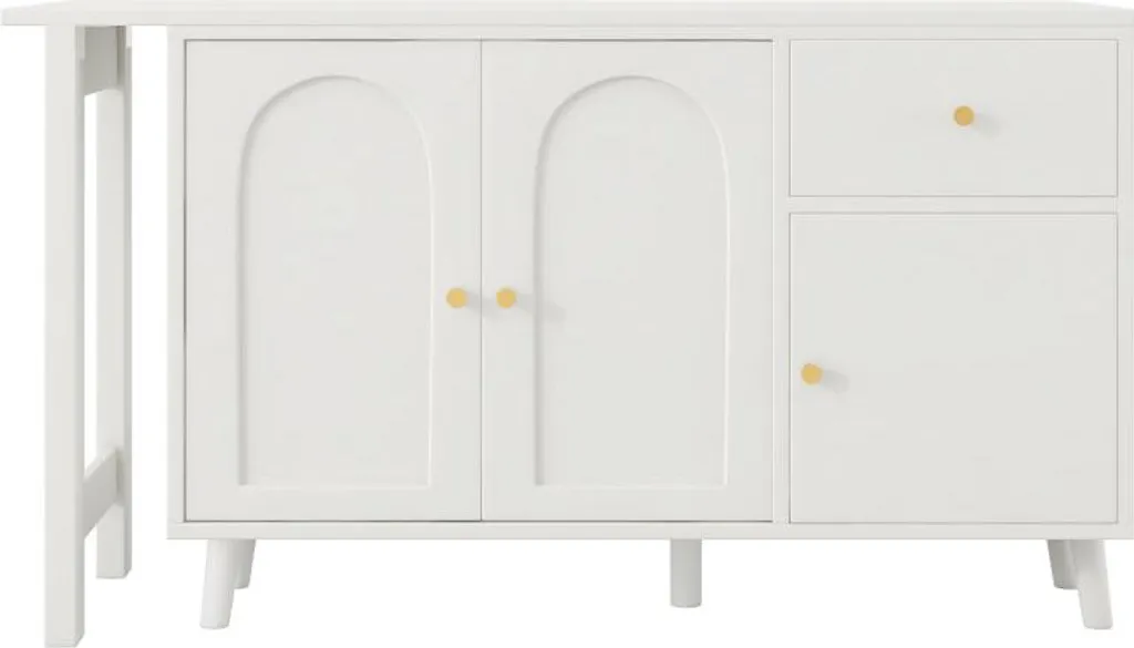 Sideboard bureau combiné modulable meuble de rangement gain de place - 9