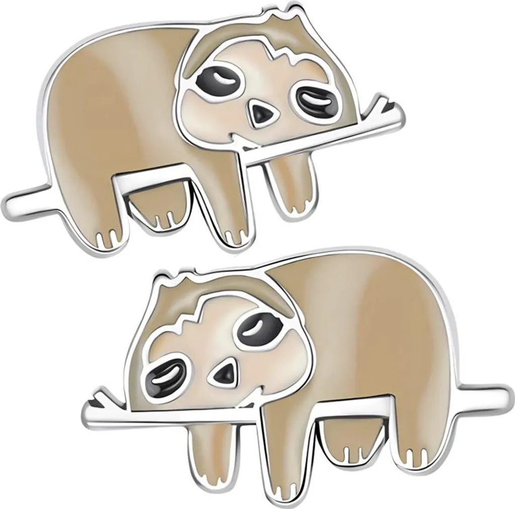 Orecchini Bradipo Argento 925 per Bambina Trusky | Regalo Sicuro