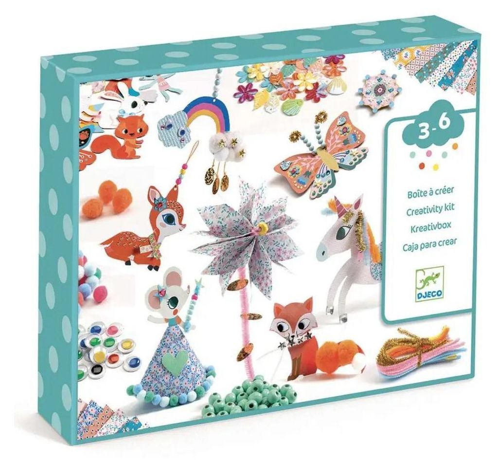 Djeco Kreativset für Kinder von 3 bis 6 Jahren, Box 29,5 x Produktbild 
