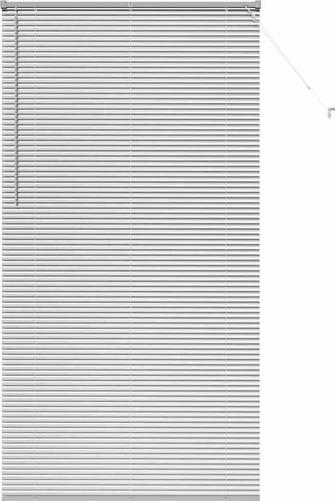 vidaXL Balkenjalousien Silber 220 x 120 cm Aluminium