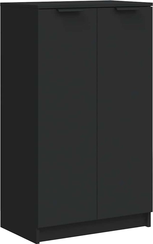 vidaXL Schuhschrank Schwarz 59x35x100 cm Holzwerkstoff Produktbild 