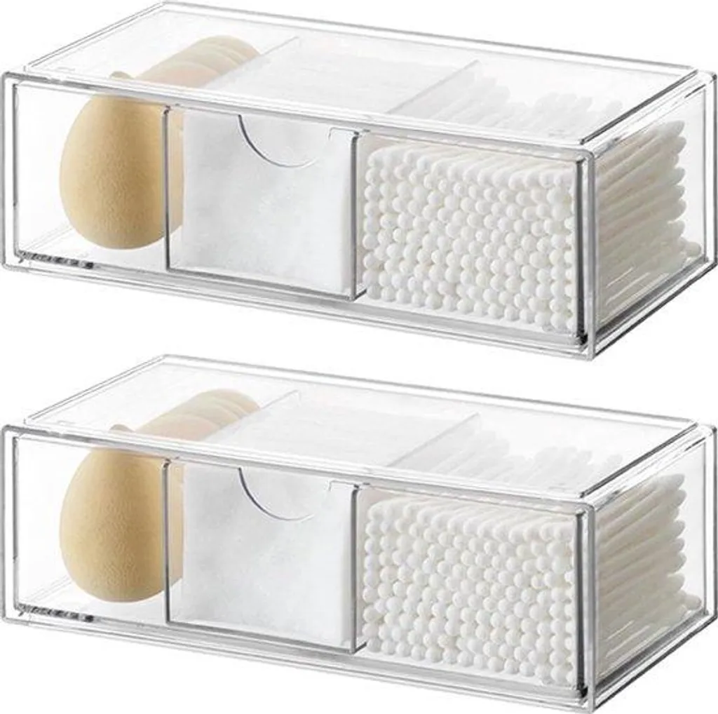2 Rangement Maquillage Acrylique - Finis Les Tiroirs En Désordre