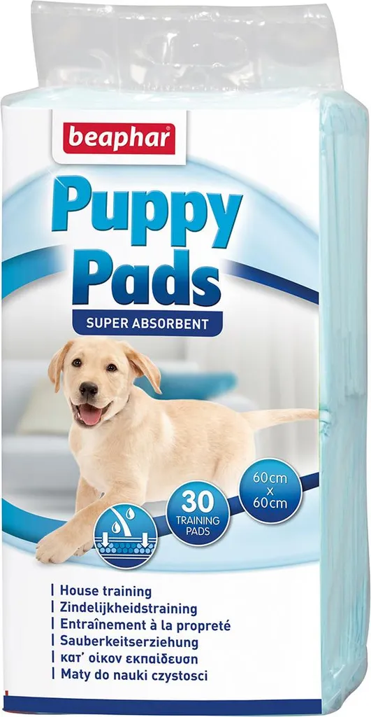 Alèses Jetables Beaphar 30 Pcs 60x60 - Haute Absorption pour Chiots