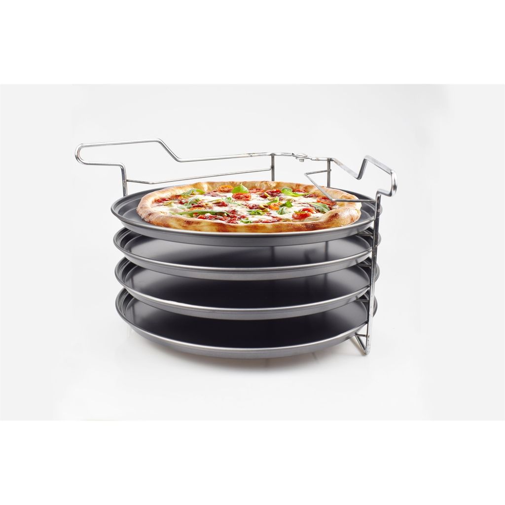 4 Stück Pizzablech Backblech Profiqualität  Kuchenform Ø 36 cm  NEU Gastlando 