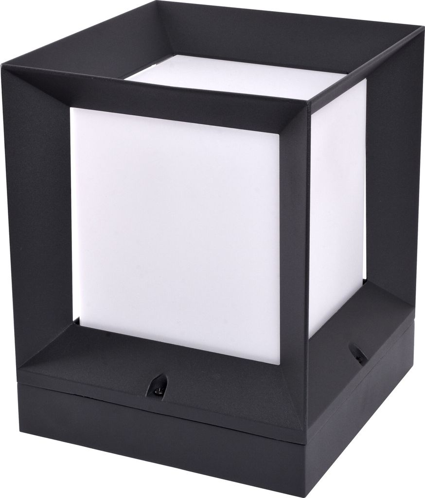 Kubische Design Aussenlampe Sockelleuchte Pfostenleuchte Produktbild 