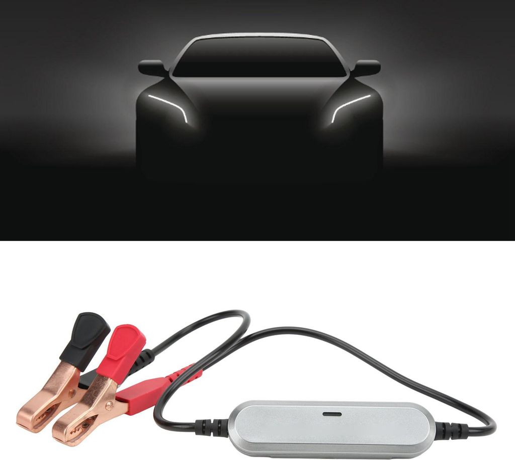 6V-12V Bluetooth 4.0 5.0 Batterieladetester Ladekurbelsystem-Analysator CCA 100-2000 für Automotive Silber