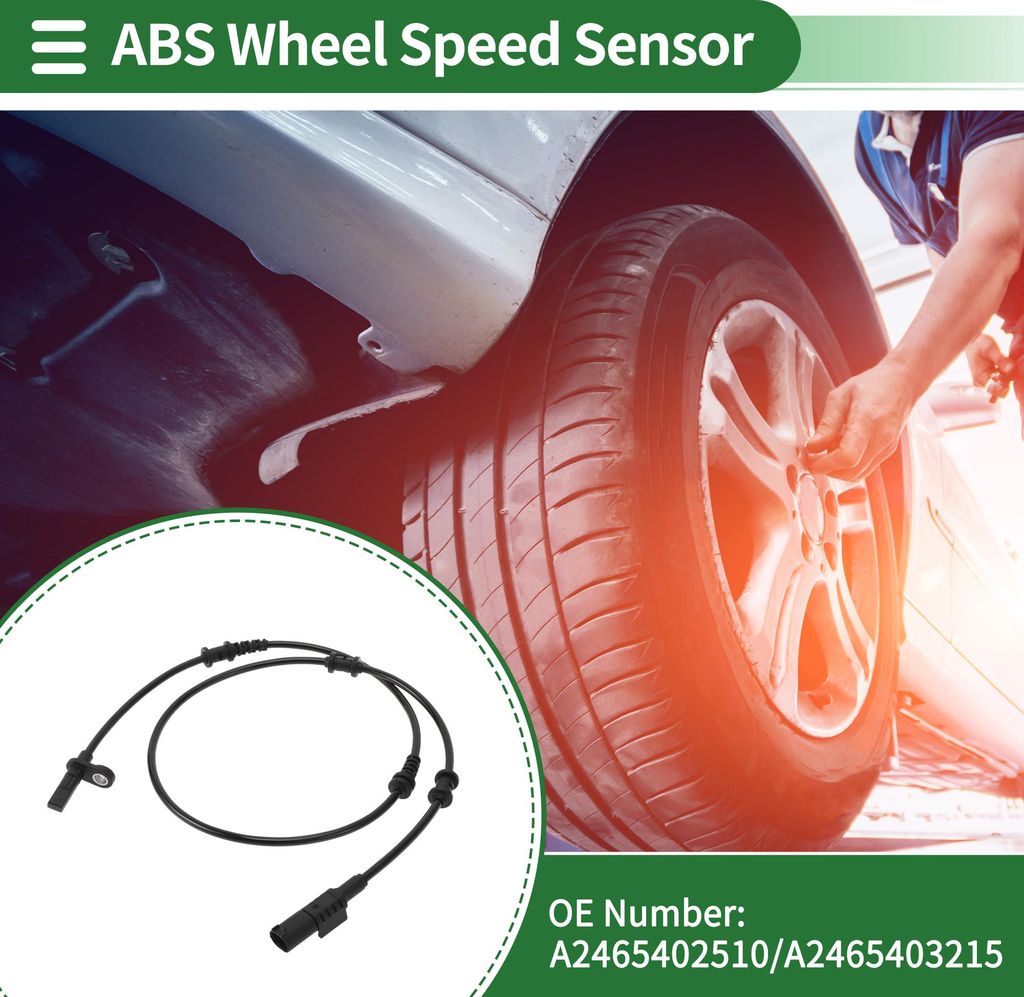 ABS Radgeschwindigkeitssensor ABS Sensor Nr. A2465402510/A2465403215 für mercedes-Benz W176 2012-2019 1 Stück Vorne Links Vorne Rechts