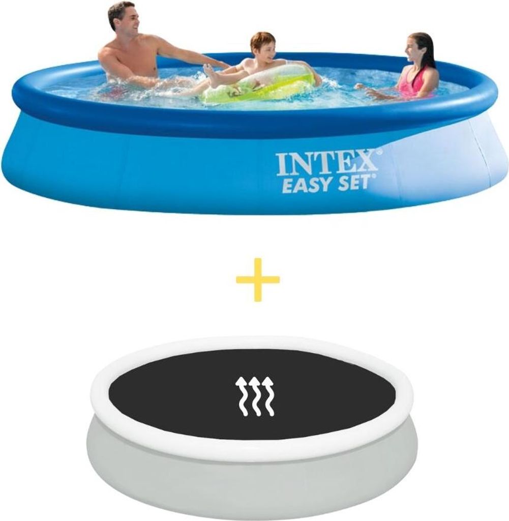 Intex Easy Set Pool - 366 x 76 cm - Inklusive Solarsegel