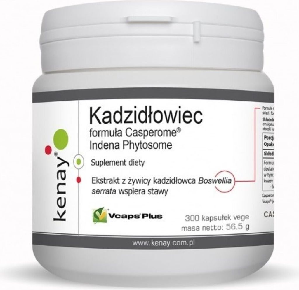 Nahrungsergänzungsmittel Kenay Weihrauch Casperome Indena Phytosome (300 Kapseln) 8529