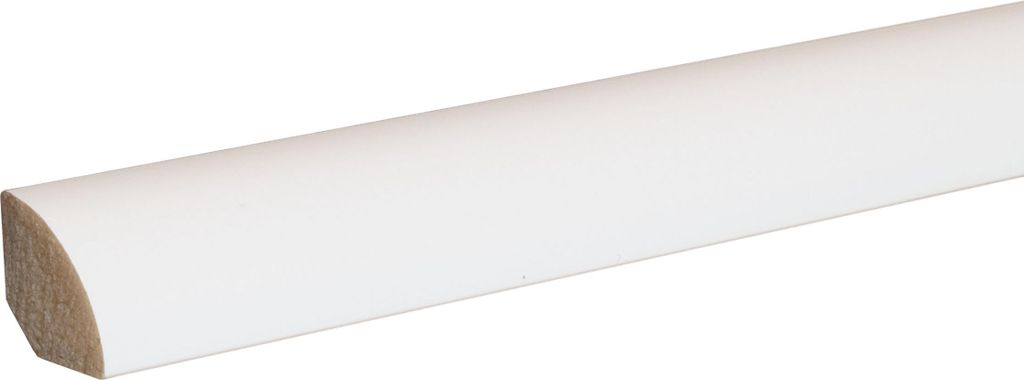 PROVISTON Sockelleiste 18 x 18 x 2000 mm Moderne Fußleiste Viertelstableiste Weiß Wasserfest, Robust und Langlebig