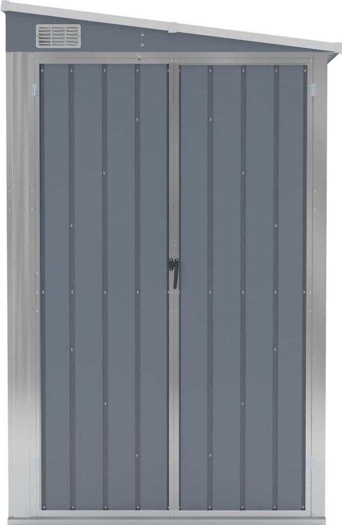"Winterschlussverkauf "Anbauschuppen/Gerätehaus Moderner design - Geräteschuppen - Garagenzelt Grau 118x382x178 cm Verzinkter Stahl NeuMöbel 220...