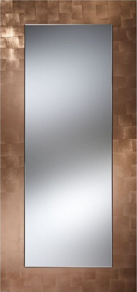 Casa Padrino Luxus Spiegel Kupferfarben 75 x H. 160 cm - Wohnzimmermöbel