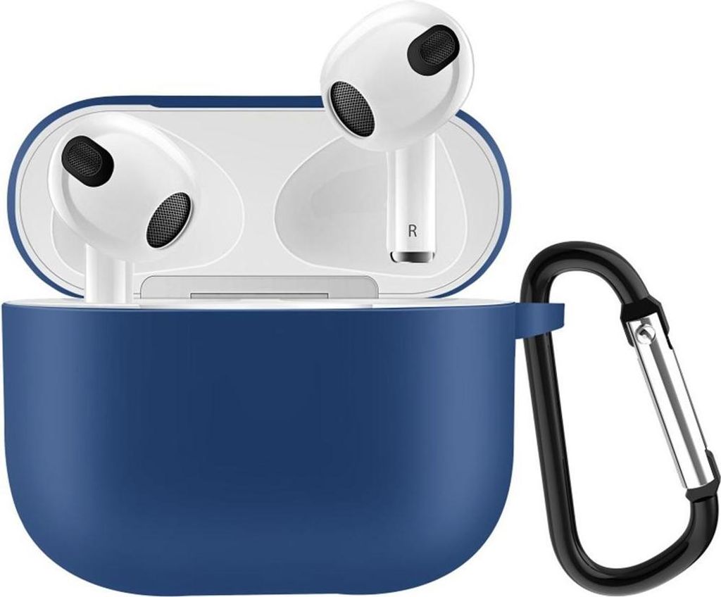 Hülle für Apple AirPods 3 Silikon Case Cover Etui Bumper Tasche Schutzhülle