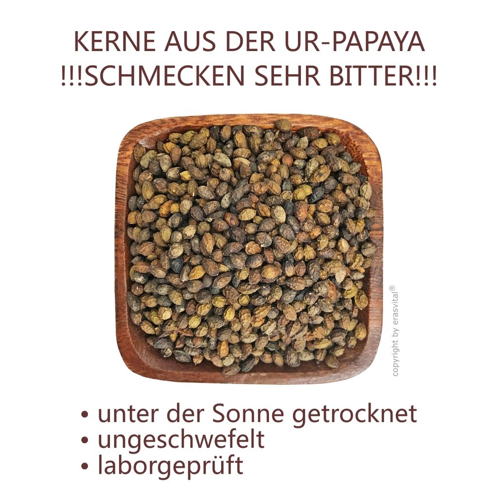 Papaya Kerne naturgetrocknet 50 g Produktbild 2