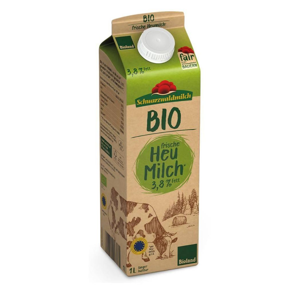Schwarzwaldmilch -  frische Heumilch 3,8%, 10 x 1 Liter Produktbild 