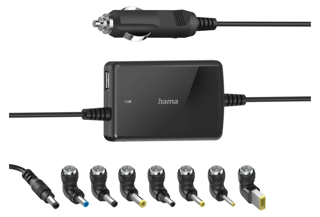 Adaptateur Hama 00200008 Universel Auto 70W pour Ordinateur Portable PC