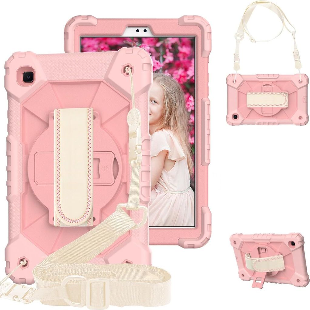 Custodia trendy girevole a 360° per iPad 10.2 con tracolla Immagine del prodotto 