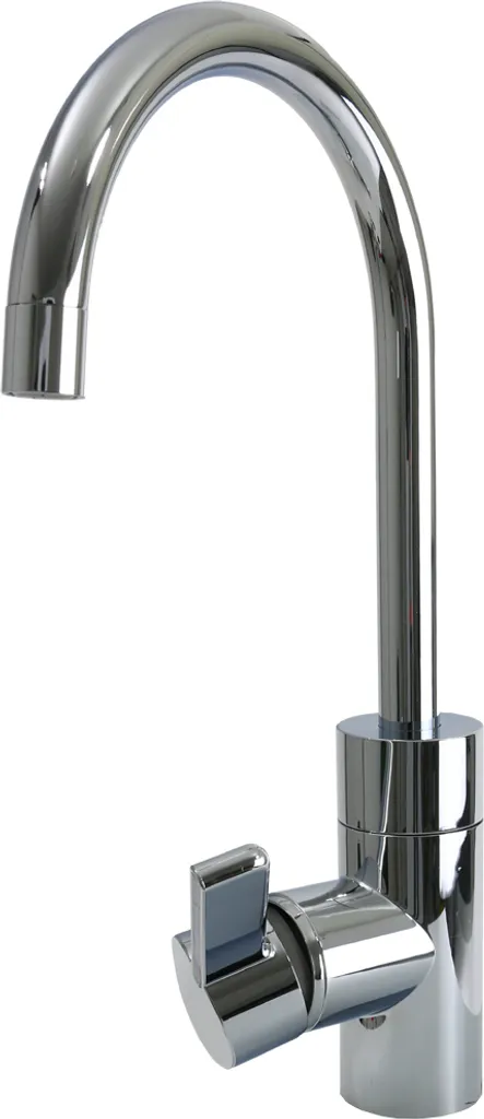 Robinet cuisine Lucca Comet Chrome - Bec orientable et design compact - 4