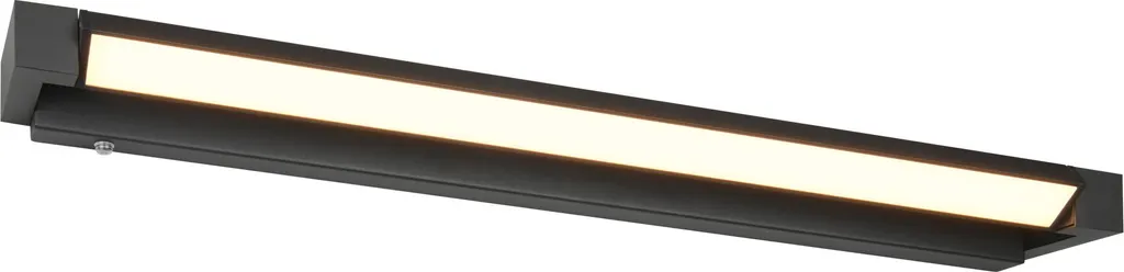 Applique Bagno 80cm LED Nero Opaco FABRIZIO - Illuminazione Design Trio