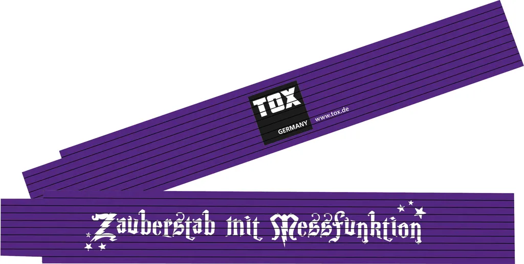 TOX 09969007/T Mètre pliant Zauberstab avec fonction de mesure bois 2m