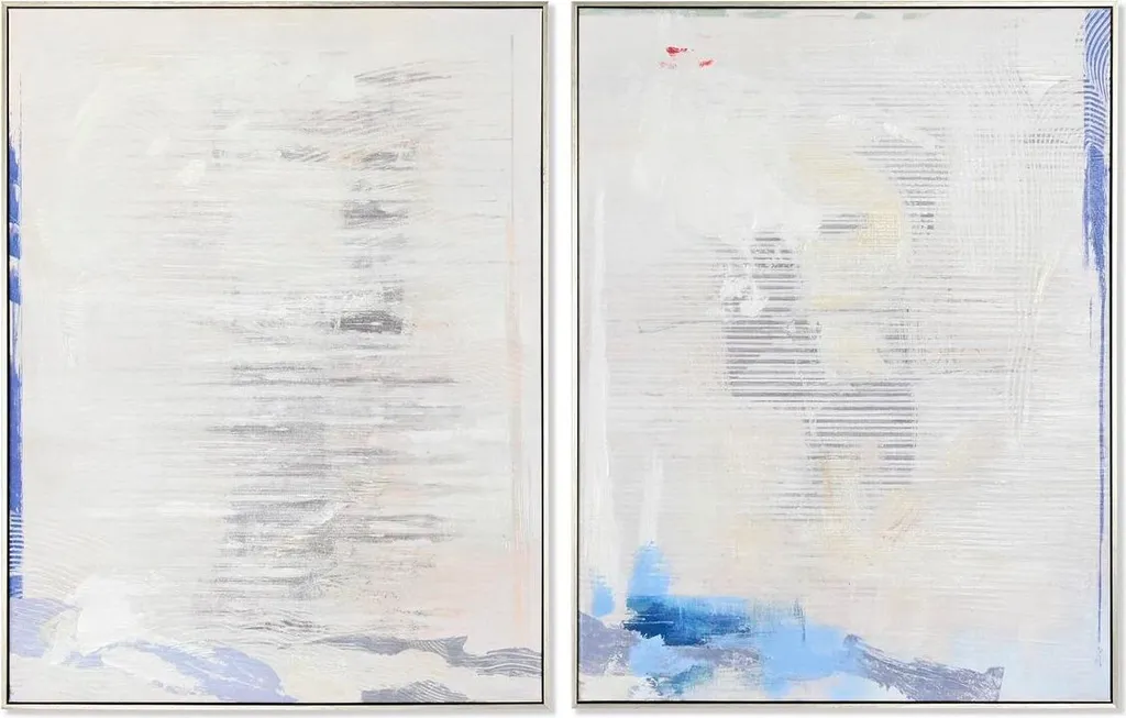 Tableau Abstrait Urbain Format 60x80 cm - Lot de 2 Panneaux Décoratifs