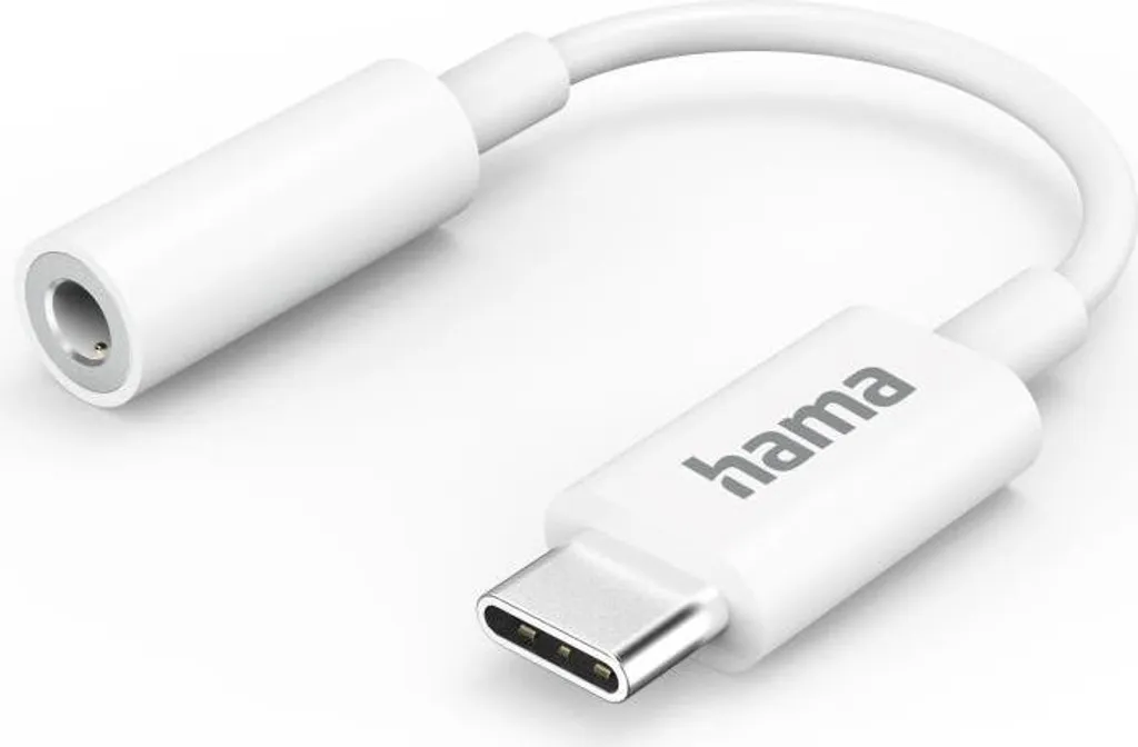 Adaptateur Audio USB Type-C vers Prise Casque Jack 3.5mm Noir Hama
