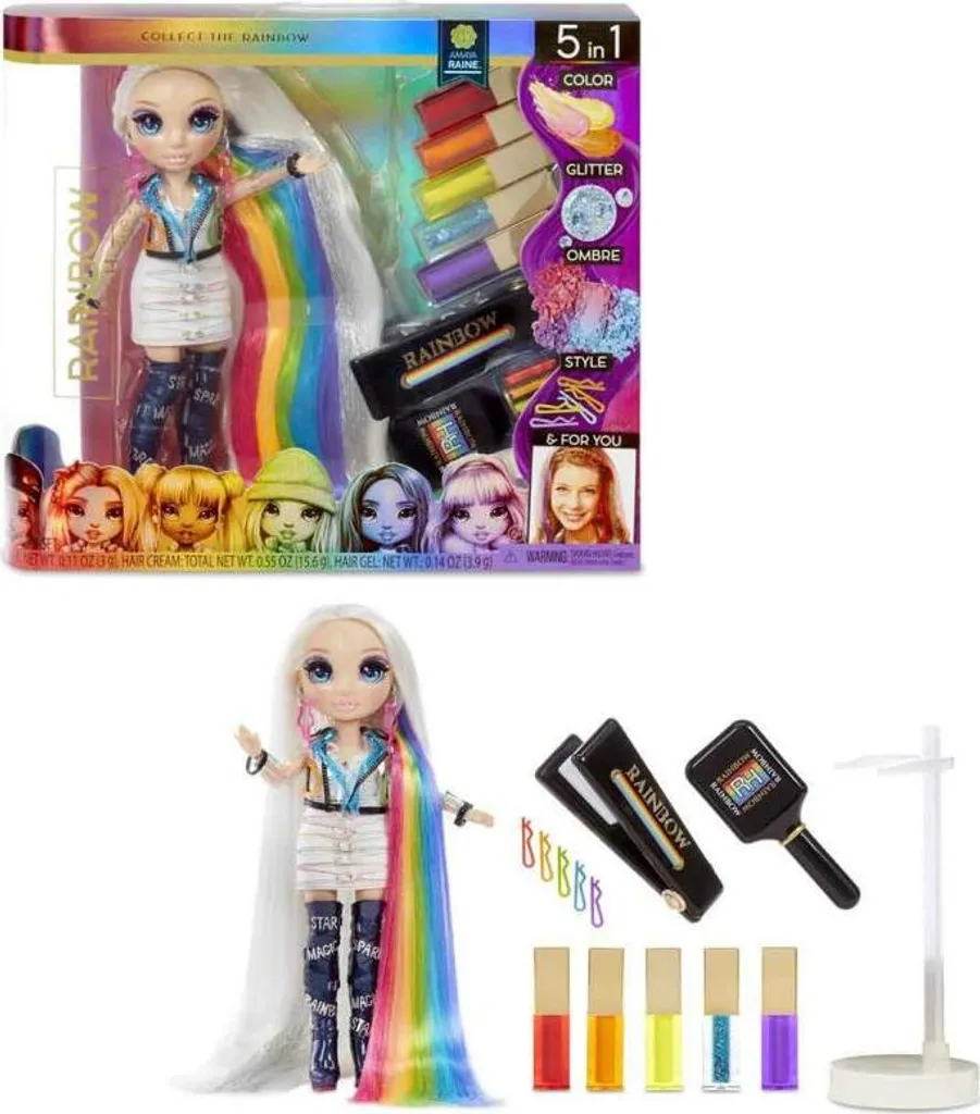 Rainbow High Hair Studio avec Poupée Exclusive et Colorations Lavables