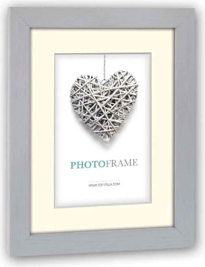 Grand cadre photo gris en bois ZEP Regent 30x40 pour décoration murale
