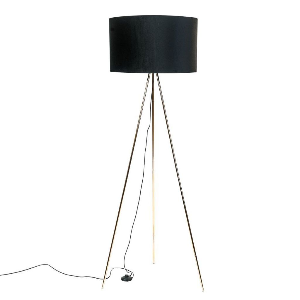 ZUMALINE Stehlampe 1x E27 schwarz INGA H06-GD-BK